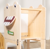 Tabouret de cuisine pliable multifonction en bois pour tout-petits Chaise d'apprentissage pour enfants Cadeaux pour garçons et filles