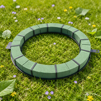 Busa Bunga YiLiang Resin Wreath Floral Foam Sanding Block Floral Foam Ring untuk Dekorasi Karangan Bunga Natal Wisuda Pernikahan Paskah