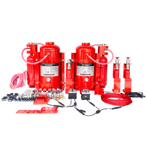 Système d'extinction automatique d'incendie pour batterie de véhicule électrique FM200, cylindre en acier 50L, sécurité de la salle moteur pour voitures hybrides - Product Image 1