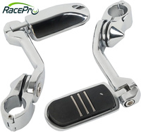 RACEPRO repose-pieds longs réglables et pliants, repose-pieds de moto, protection du moteur, repose-pieds d'autoroute pour Harley Davidson