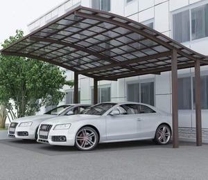Abri de voiture, garage extérieur, toit en polycarbonate, abri de voiture, pare-soleil, auvent en aluminium, abri de voiture - Product Image 2