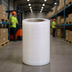 Film étirable Fervi pour emballage 45cm x 300m, film plastique transparent pour utilisation en logistique et en entrepôt - Product Image 3