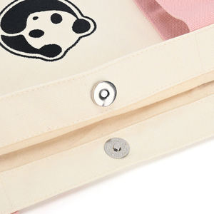 Sac fourre-tout en toile de coton épaisse, personnalisé avec logo imprimé, réutilisable, pour les achats en gros, idéal pour les cadeaux publicitaires promotionnels - Product Image 3