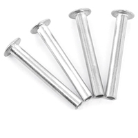 Rivets tubulaires semi-creux en aluminium à tête ronde 3mm 4mm 5mm personnalisables pour la fabrication de meubles