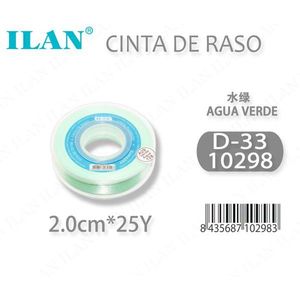 Nastro in Raso 2.0cm 25Y Verde Acqua D33 - Product Image 3