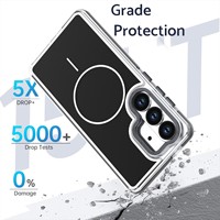 Étui de téléphone magnétique robuste pour Samsung Galaxy S26, double couche, antichoc, coque de protection robuste pour mobile