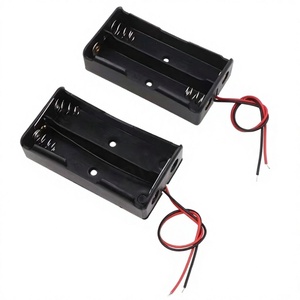 5 #   Boîte à piles 2 cellules AA 5 #   Support de batterie 2 cellules avec fil de 10 cm, rivet en fer et ressort en fer - Product Image 1