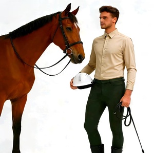 Pantaloni <span class=keywords><strong>da</strong></span> Equitazione Professionali per Uomo, Design Personalizzato di Alta Qualità, con Inserti in Silicone - Product Image 1