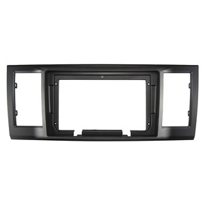 Câble stéréo automatique Meihua Cadre en plastique facial pour VW <span class=keywords><strong>Transporter</strong></span> <span class=keywords><strong>T5</strong></span> Multivan Caravelle 2015 2016 Tableau de bord Accessoires d'autoradio - Product Image 2