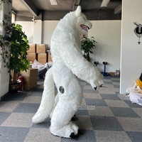Costume de Mascotte Gorille Gonflable de Haute Qualité et Pas Cher, Tenue de Gorille à Poils Longs pour Adultes, Idéal pour Fêtes et Carnavals