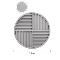 Sous-plat de luxe en silicone résistant à la chaleur pour table, anti-brûlure, pour plats chauds et usage domestique