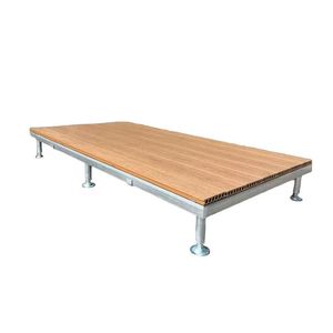 Plancher modulaire AluDeck en WPC avec <span class=keywords><strong>quille</strong></span> galvanisée et pieds <span class=keywords><strong>de</strong></span> support en acier inoxydable, antidérapant et facile à poser - Product Image 6