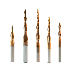 Double-edged Taper Ball <strong>End</strong> <strong>Mill</strong> with Coated Aluminum Metal Relief Bevel Cutter <strong>Tungsten</strong> Steel Alloy Extended <strong>End</strong> <strong>Mill</strong> - Product Image 2