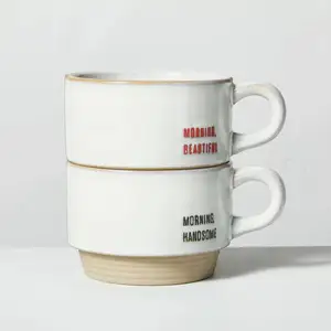 Échantillons gratuits-Vente chaude AAA 2022!! Tasse à café en céramique uniformément émaillée avec finition brillante Ensemble de 4 tasses en céramique