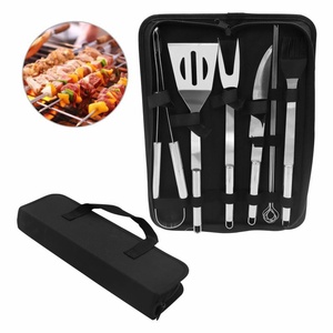 Ensemble d'accessoires pour <span class=keywords><strong>barbecue</strong></span> en acier inoxydable, outils de <span class=keywords><strong>barbecue</strong></span>, <span class=keywords><strong>kit</strong></span> d'accessoires de grillade avec sac de transport pour le camping et les barbecues en plein air - Product Image 1