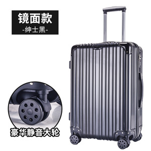 20-Inch Carry-On <b>Suitcase</b> With Combination Lock Swivel Wheels Unisex Travel Luggage Solid Color Durable Design - Product Image 2