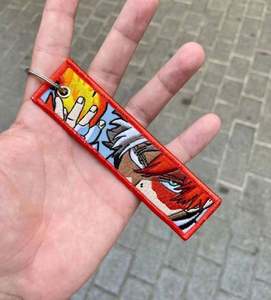 Sublimation Logo Jet Tags Custom Flight Jet Tag Anime <b>Personalized</b> Embroidery Key Chain - Product Image 5