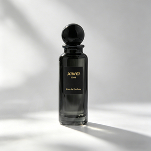 Venta al por Mayor de Fábrica: Elegante Botella de Perfume de Vidrio Negro con Tapa Esférica, Envase de Fragancia con Logotipo Personalizado, Empaque de Perfume de Lujo - Product Image 2