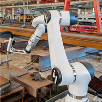 Robot Kolaboratif Huayan E12 yang Lebih Stabil, Cobot 1800mm, Baja Karbon, Baja Tahan Karat, Paduan Aluminium, Pengelasan Busur atau Pengelasan Laser