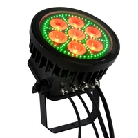 Projecteur de scène LED 7x40W RGBL 4-en-1 en aluminium DMX512 pour PC, KTV, mariage, discothèque, bar, IP65