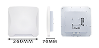 Lector UHF de Largo Alcance de 12-20 Metros, Lector RFID, Lector de Etiquetas UHF Pasivas, Línea TCPIP USB+RS485 RS232 para Sistema de Embalaje