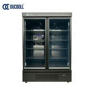 Enfriador de Bebidas Negro Premium con Luces LED, Descongelación Automática, Personalizable para Uso Doméstico y Comercial - Product Image 2