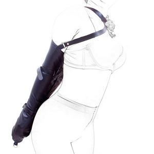 Unisex PU Leather Arm Binder <strong>Bondage</strong> Harness Glove Sleeves Lockable BDSM <strong>Bondage</strong> Restraints Adult Costumes Sex Toys for Couples - Product Image 4