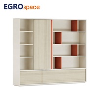 EGROspace Meuble de Rangement Professionnel en Bois Style Élégant pour Bureau de Direction - Classeur de Bureau Exécutif