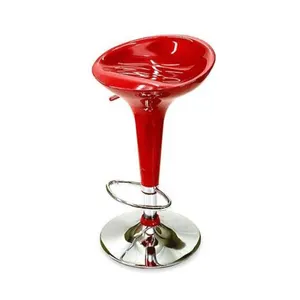 Hot Sale Bar Stool high chair Room Restaurant Furniture Metal High Red Plastic Bar Chair Without Wheel