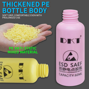 Thickened PE ESD Compliant <b>Dispensing</b> <b>Bottle</b> 60ml With Nozzle For Electronics Repair And Flux <b>Dispensing</b> - Product Image 5