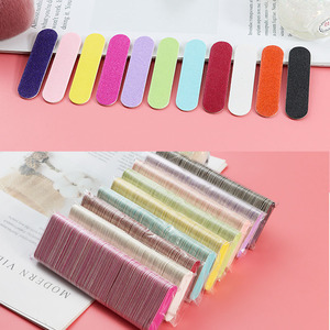 Limas de <span class=keywords><strong>Uñas</strong></span> Desechables de Madera <span class=keywords><strong>Mini</strong></span> de 5cm, Coloridas, con Impresión de Logotipo, 100 Unidades por Bolsa - Product Image 2