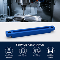 Bloque de Precisión para Guía de Cadena de Motocicleta, Fresado CNC de 4 Ejes, Aleación de Aluminio 7075, Acero Inoxidable, Anodizado Azul, Resistente al Desgaste