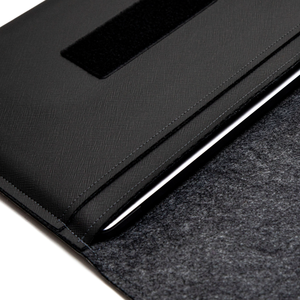 Leather <strong>File</strong> Folder and <strong>Document</strong> Organizer <strong>A4</strong>/A5/A6 Size Laptop Bag with <strong>Felt</strong> Lining Pocket Office Supplies for Filing Products - Product Image 3