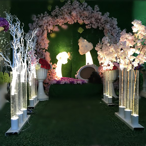 Sang trọng thanh lịch hiện đại Acrylic đám cưới cột cột cao trung tâm trang trí thắp sáng trong nhà ngoài trời - Product Image 3