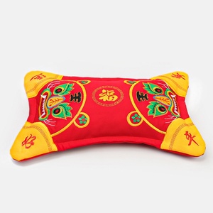 Nuovo Cuscino Ricamato in Cotone a Forma di Testa di Tigre dello Zodiaco, Stile Folk, per Neonati e Bambini (Maschietti e Femminucce) - Regalo Fai-da-te - Product Image 3