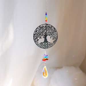 <b>Crystal</b> Suncatchers Fairies Butterflies Birds Owls <b>Trees</b> Window Hanging Drench Your Space Inrainbow Energy - Product Image 6