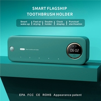 2022 Smart Uv Led Light Porte-brosse à dents avec réglage de la minuterie de réglage du rasoir