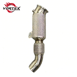 Tubo de Escape de Alto Flujo Vortex de Acero Inoxidable 304 para BMW X3 X4 X5 X6 X7 40i B58 3.0T 2018–2025 con Protector Térmico Sin Advertencia de Luz de Emergencia (CEL) - Product Image 1