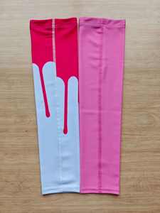 Pure vente en gros personnalisé ruban rose bras manches sensibilisation au <span class=keywords><strong>cancer</strong></span> du sein bras couverture séchage rapide protection Uv refroidissement femmes bras manchon - Product Image 6