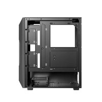 Boîtier PC Gamer Antec AX61 Mid-Tower en alliage d'aluminium perforé avec ports audio frontaux ATX Noir avec fenêtre latérale