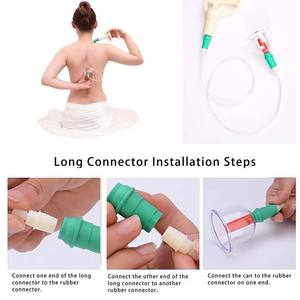 Kit de ventouses transfrontalières 12 pièces en plastique avec aiguilles magnétiques pour thérapie et massage - Product Image 5