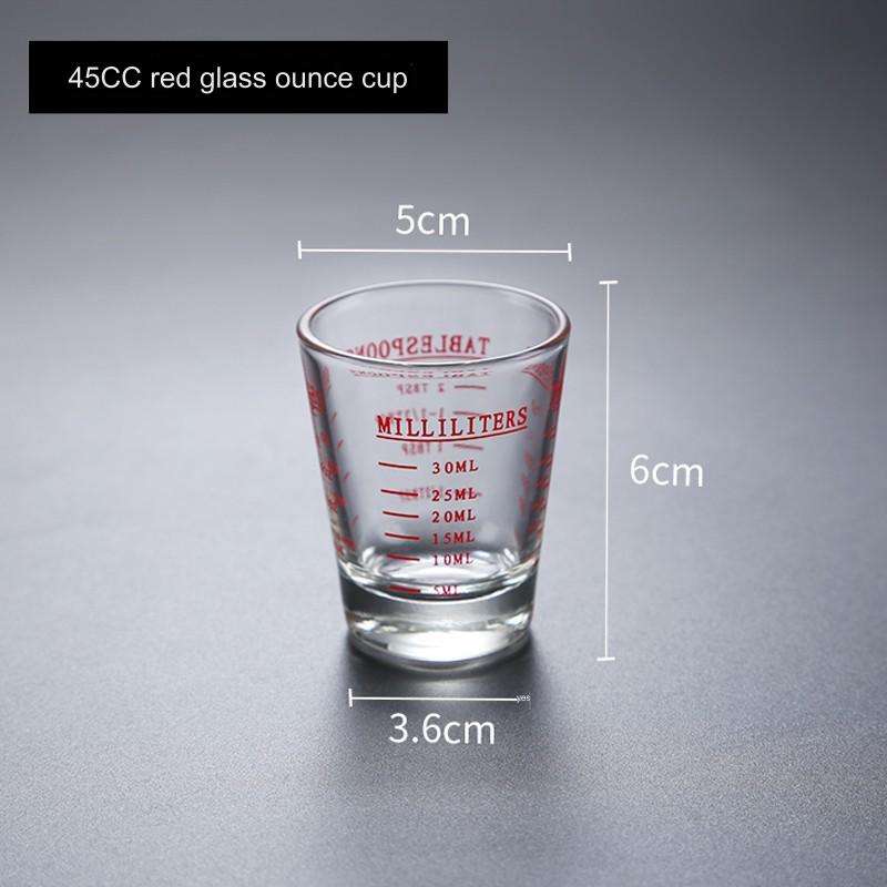 Beaker-1.5.oz en verre rouge 45CC