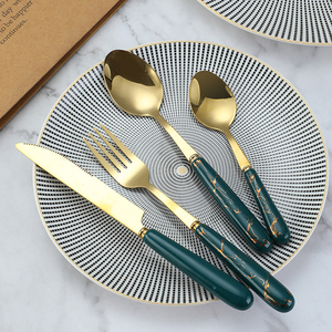 Modern Luxury Nordic Flatware Set Stainless Steel Mirror White Ceramic Handle Kitchen Cutlery for Restaurant Family Flatware - Product Image 2