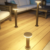 Lampes solaires LED pour pelouse, balise de jardin, paysage, résistantes aux intempéries, personnalisables DDK, aluminium CE, IP65, extérieur
