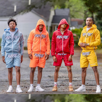 Ensemble de survêtement réfléchissant pour homme, veste et short, Logo personnalisé, marque, vêtements d'été décontractés, deux pièces