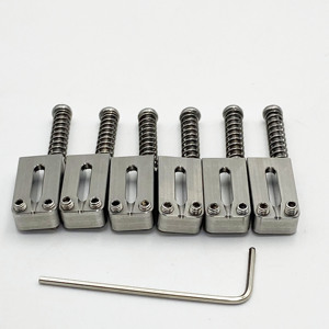 ชุด 6 ชิ้น ขนาด 10.5 มม. <span class=keywords><strong>ส</strong></span>ะพานกีตาร์ไฟฟ้าแบบไม่มีหัว <span class=keywords><strong>ส</strong></span>แตนเลส<span class=keywords><strong>ส</strong></span>ตีล พร้อมแผ่นดึง<span class=keywords><strong>ส</strong></span>าย 6 <span class=keywords><strong>ส</strong></span>าย - Product Image 1