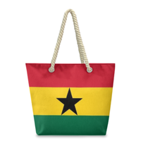 Sac fourre-tout avec drapeau réplique de la République dominicaine, grande capacité, durable, imperméable, sac à bandoulière polyvalent pour le travail, les voyages, la plage