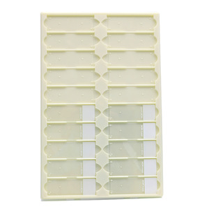 Huida Glass Slide Drying Board 20-Slide <b>ABS</b> Milky White Laboratory Microplate - Product Image 3