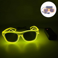 Fiesta Celebraciones Navidad Año Nuevo Divertido LED Intermitente Gafas de sol Transparente Resplandor en la oscuridad LED Light Up Gafas