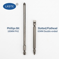 Embout de tournevis Torx T20 en acier LXDTE S2, tige hexagonale de 1/4 pouces, 100 mm, hautement magnétique, résistant aux chocs, pour outil électrique